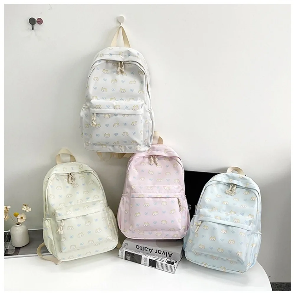 

New Large Capacity Student's School Backpack Lightweight Waterproof School Bags Bow Schoolbag School Office