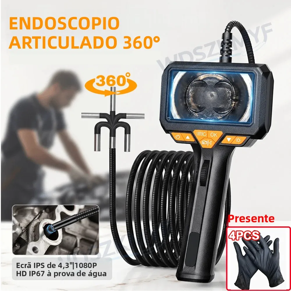 Ecran-43-pouces-360-°-camera-endoscopique-bidirectionnelle-a-lentille-8-6-mm-enregistrement-video-entretien-automobile-moteur-detecteur-de-pipeline-industriel
