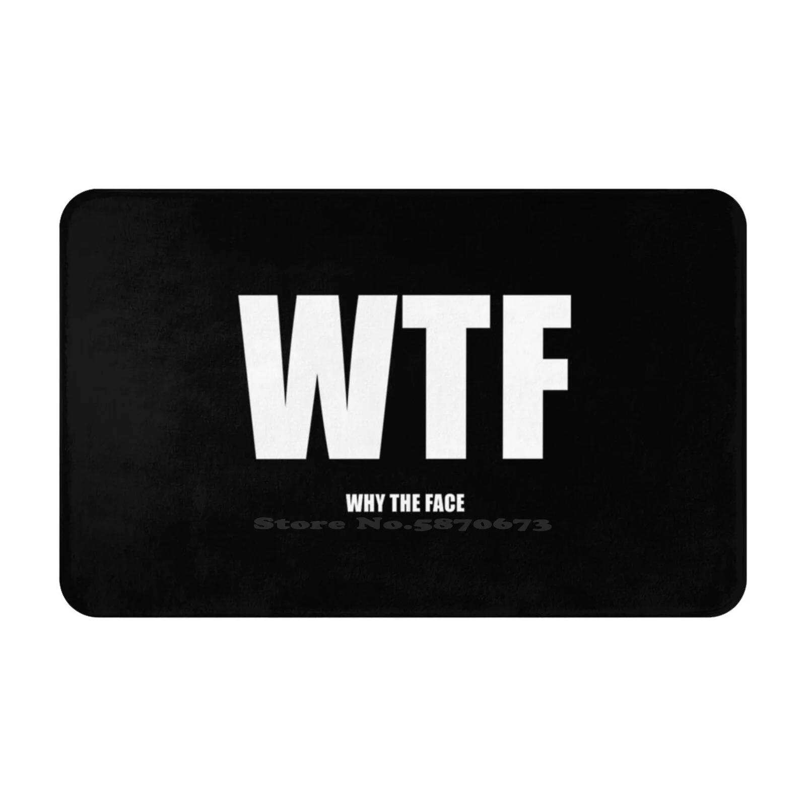 Wtf : Why The Face ( Black ) Soft Cushion Car Home Carpet Door Mat Wtf Why The Face Modern Family Phil Dunphy Funny Quote