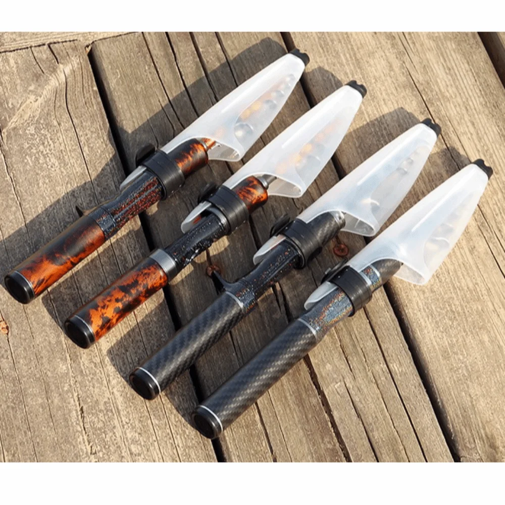 Vara de pesca telescópica de 1.5m-1.8m de comprimento, liga de titânio, ul/ml, vara de pesca de energia, fibra de vidro, design de viagem, vara de fundição