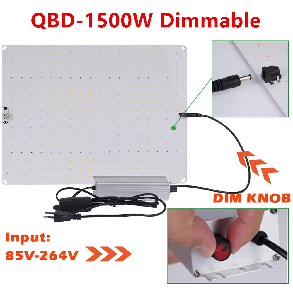LED Grow Light 600/800/900/1000/1200/1800/2000W Volledige Spectrum Veg/Bloom 410-730nm voor Kamerplanten Bloem Kas Kweektent