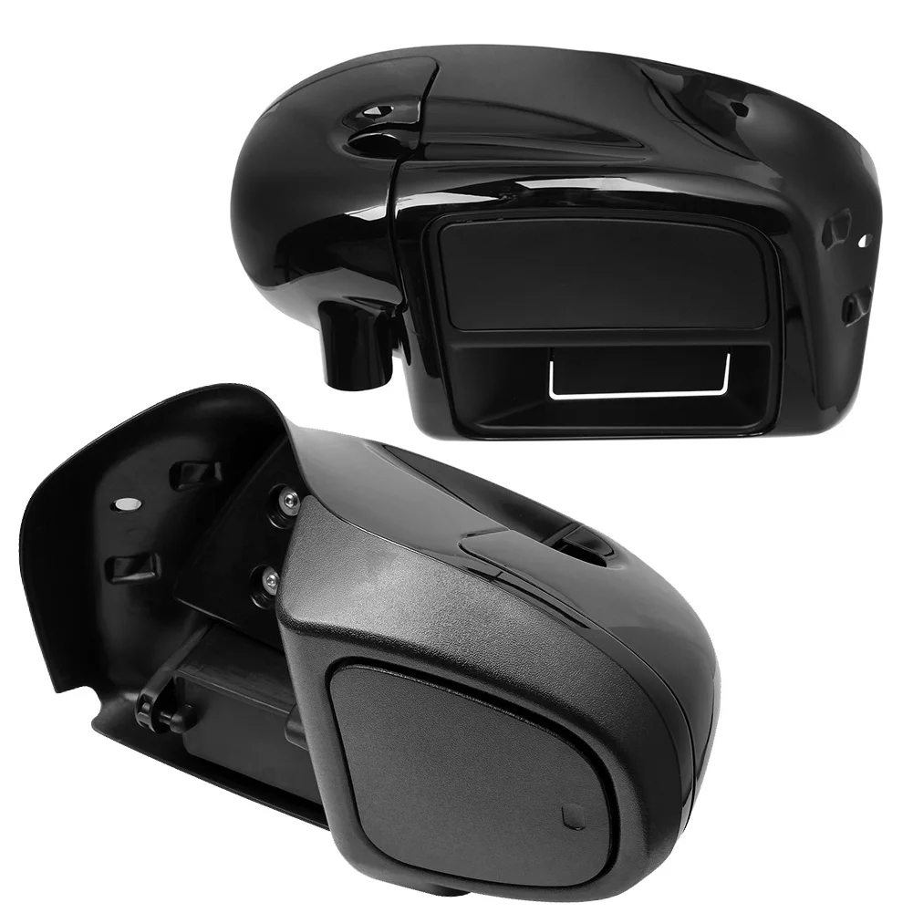 For Harley Touring Street Glide Ultra Road King 2014-2023 2022 2021 Motorcycle Gloss Black Lower Vented Leg Fairing Glove Box