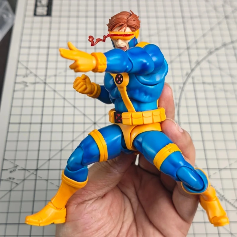 Figura de Acción Articulada de PVC de Bandai S.H.Figuarts X-Men Cyclops Gamerverse, Juguete Coleccionable