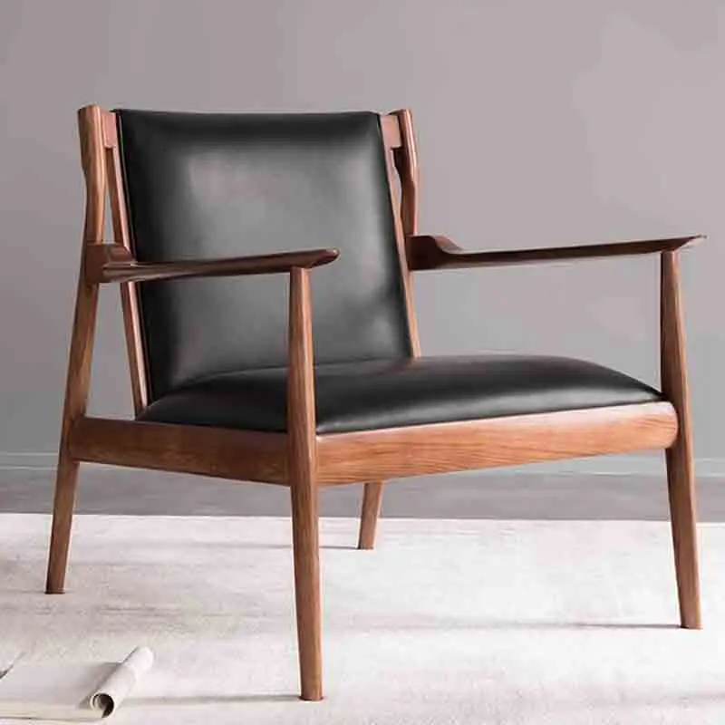 

Modern Wooden Living Room Chairs Vintage Vanity Ergonomic Personalized Sitting Room Chairs Nordic Armrest Sillones Furnitures