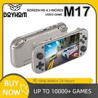 4.3 Inch IPS Screen M17 Retro Handheld Video Game Console Open Source Linux System Portable Pocket Video Player 64GB/128G