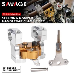 Stabilisateur d'amortisseur de direction pour Husqvarna 701 Endflats 701 smile moto 2016-2023 SM, sécurité des barrage de moto, pince de montage de guidon