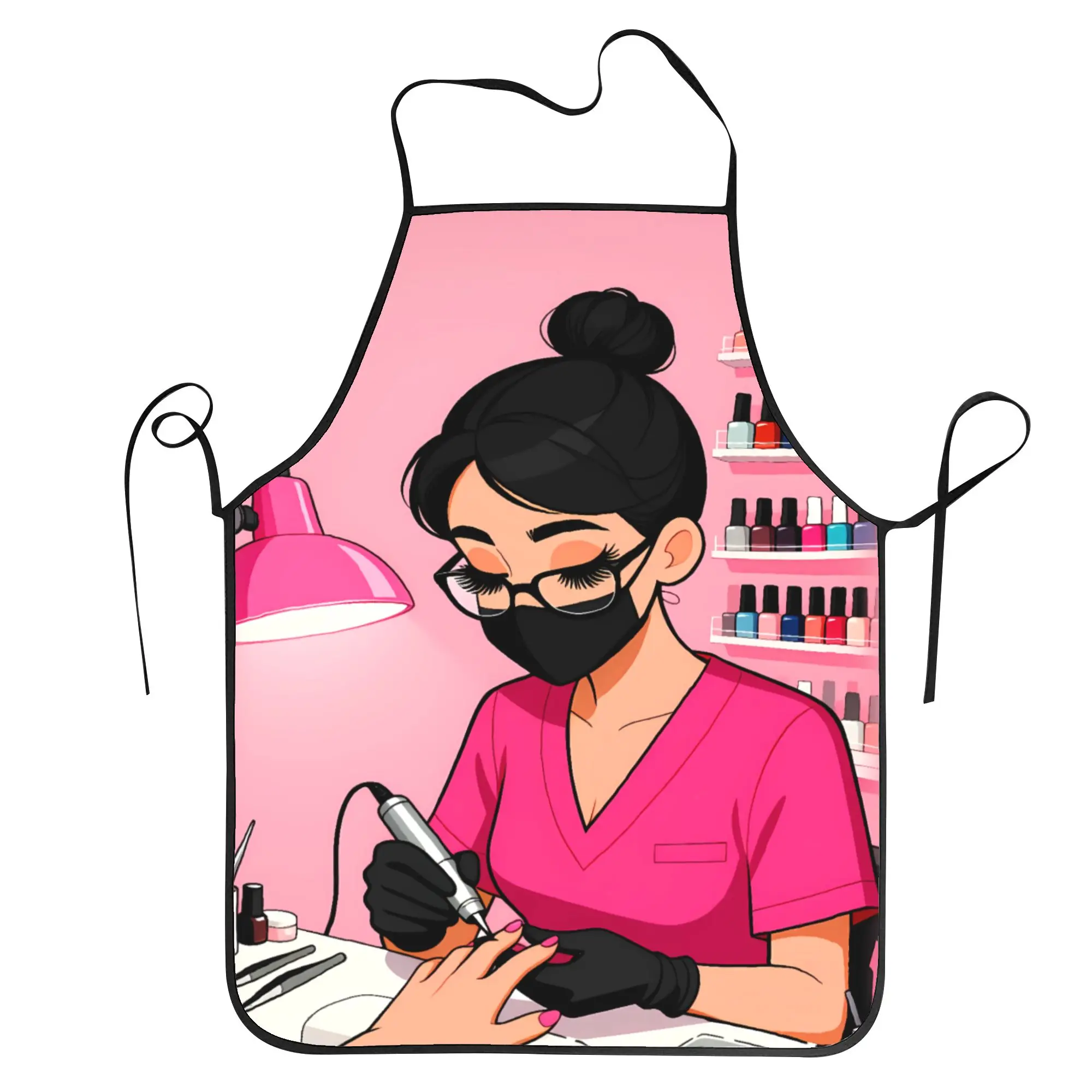 

Nail Artist Apron Barber Restraunt Kitchen Accessories Cooking Fashion Aprons without Pocket