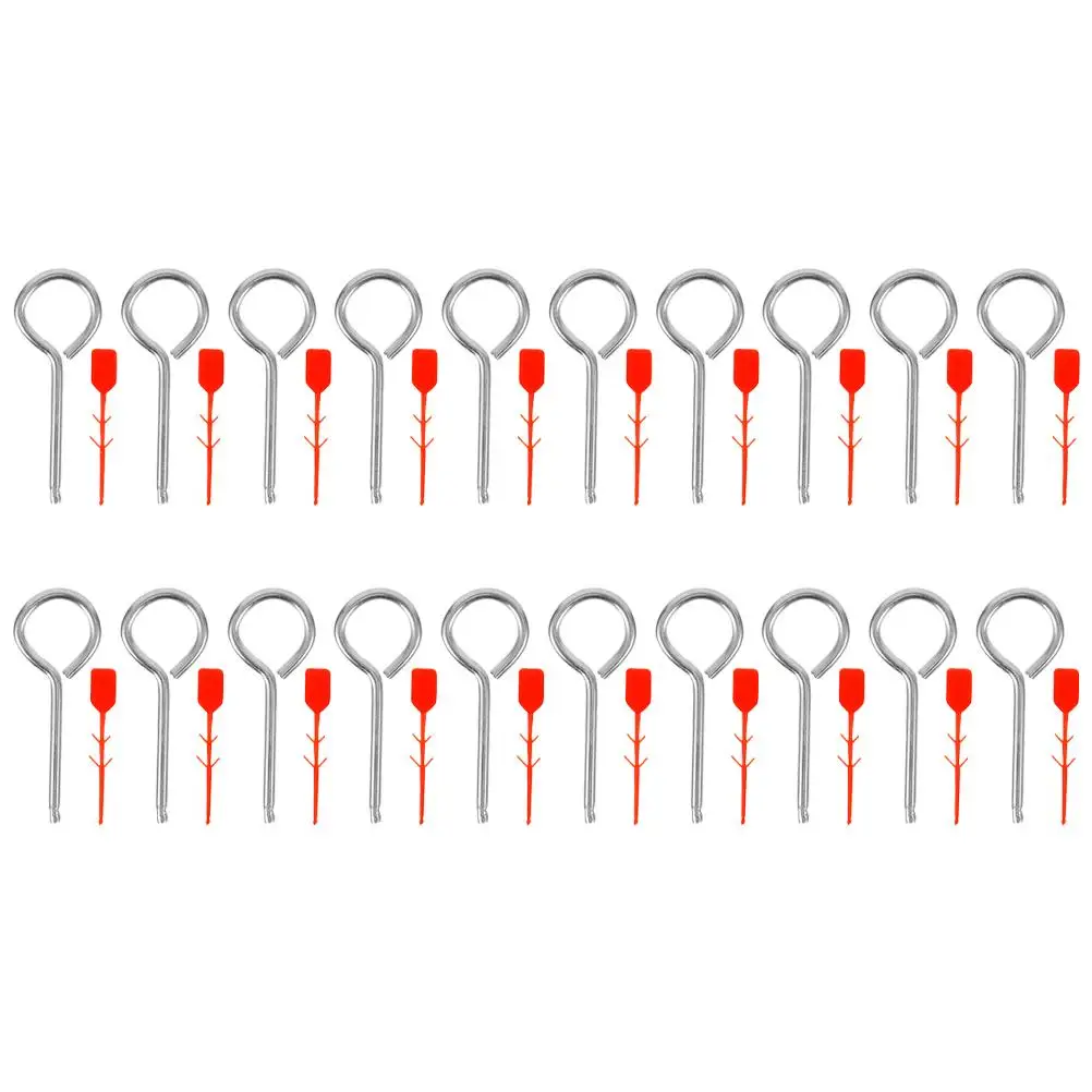 

50 Sets Fire Extinguisher Latch Equipment Lock Pin Replacement Pull Pins Safety for Iron