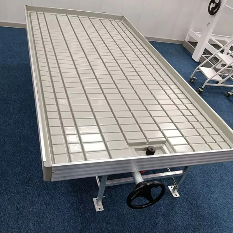 طاولة زراعة بذور كبيرة الحجم متحركة عالية الجودة مقاس 4 × 8 من Ebb وطاولة زراعة الدفيئة المائية