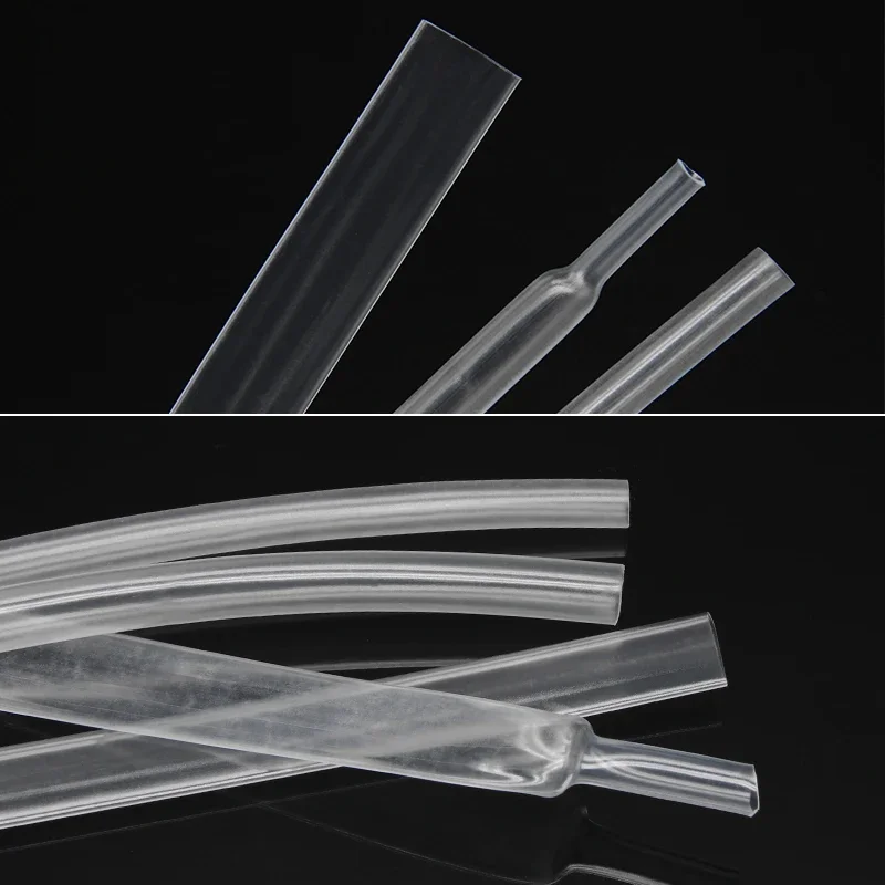 1~25M Clear 2:1 Heat Shrink Tube Diameter 0.6mm~150mm Heat-shrink Tubing Wire Repair DIY Cable Protecctor Sleeving Wrap Tubing