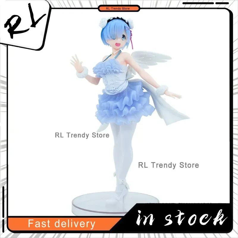 23cm Angel Rem Standing Pose Re:Zero Anime Figur Modell Statue