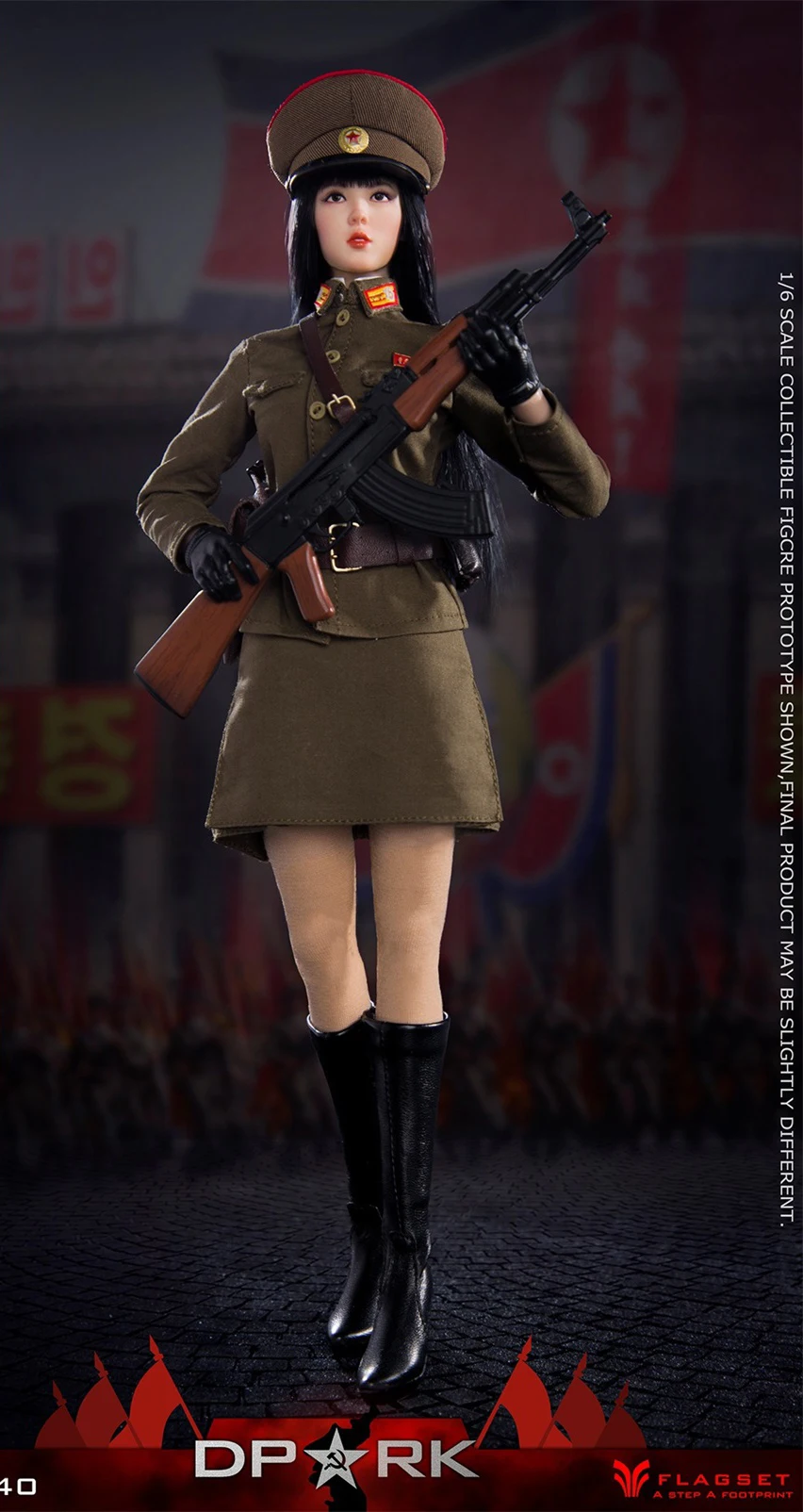 1/6 Flagset FS 73040 Die Koreanische Garnison Weibliche Offizier Military Jacke Armee Rock Anzug Modell Für 12 zoll Action Figur sammeln