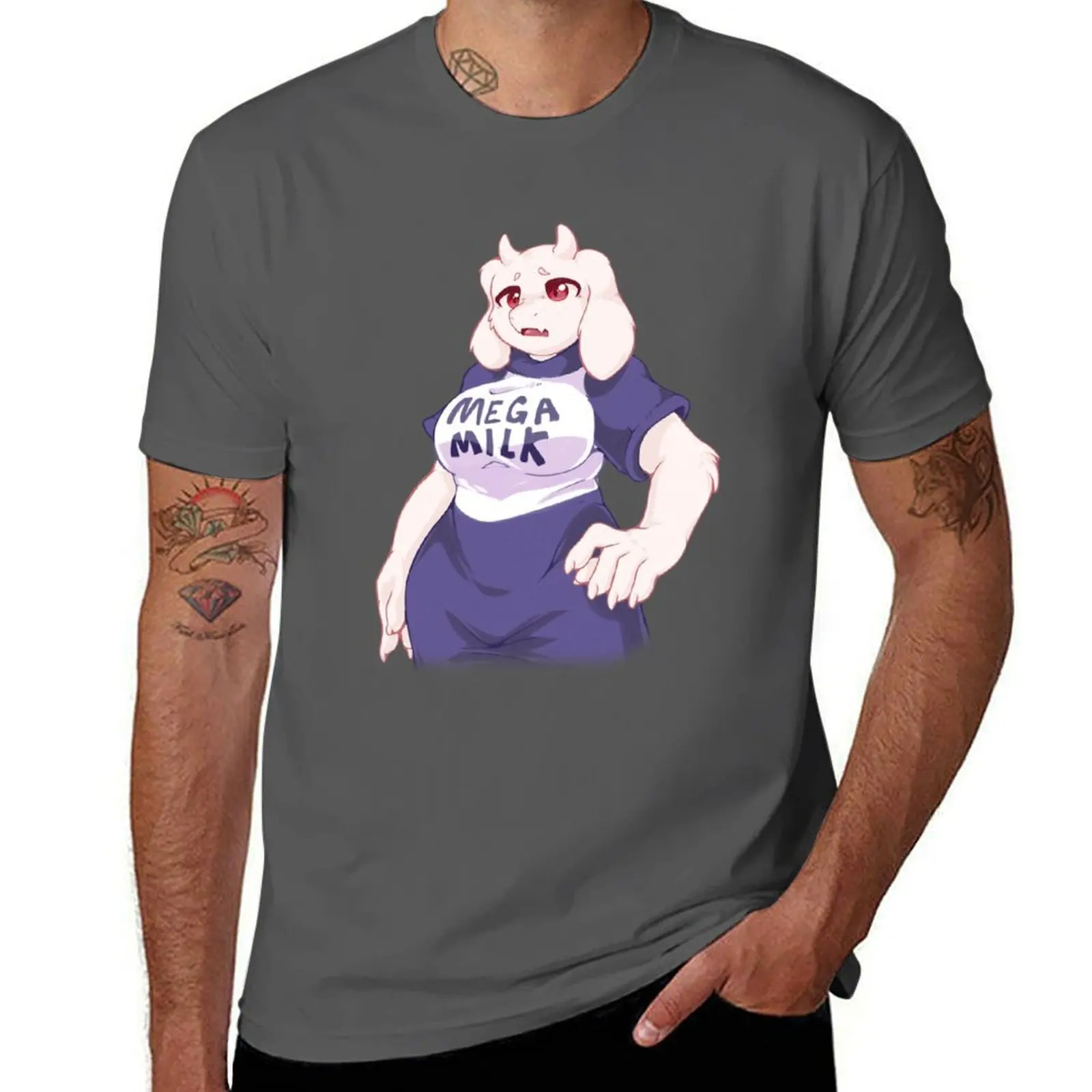 

Mega Milk Goat Mom T-Shirt t shirts with prints cotton tshirt 100% T-Shirt