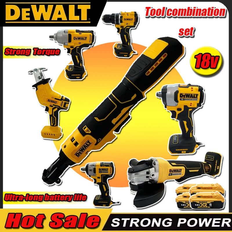 

DEWALT DCF512-3/8 Electric Screwdriver Polisher Electric Impact Wrench Electric Wrench Cutting Saw Combo Kit for 18v Battery