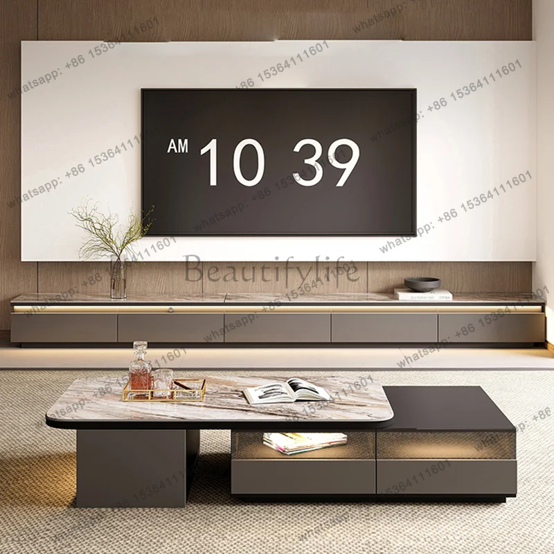 Modern Minimalist Tv Stand Premium Multifunctional Elegant Beauty Tv Stand Trendy Classic Meuble De Télévision Furniture Home