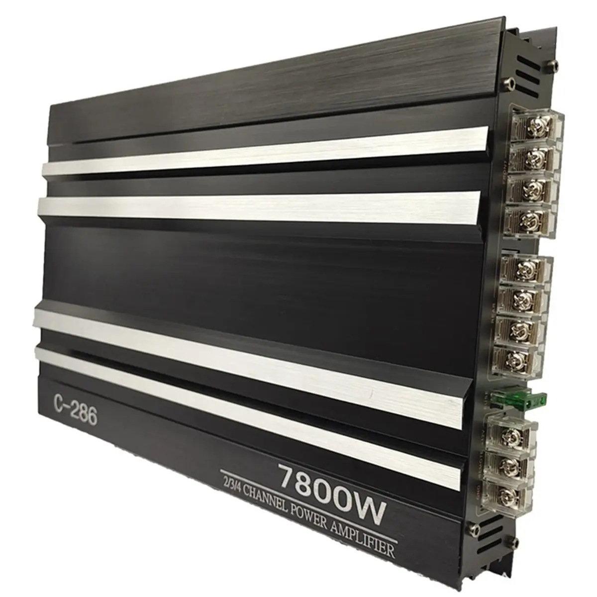 (DT37) Car Audio Amplifier 7800W 4-Channel Car Audio Amplifier 12V Digital Stereo Surround Passive Subwoofer