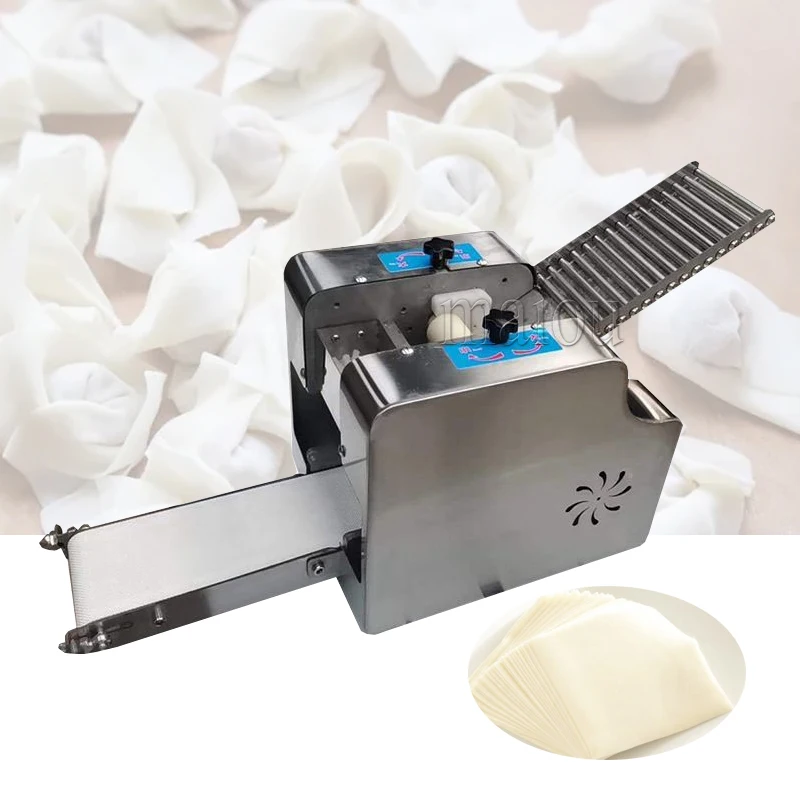 

110V/220V Dumpling Machine Wonton Skin Dumpling Skin Machine Stainless Steel Noodle Press Dough