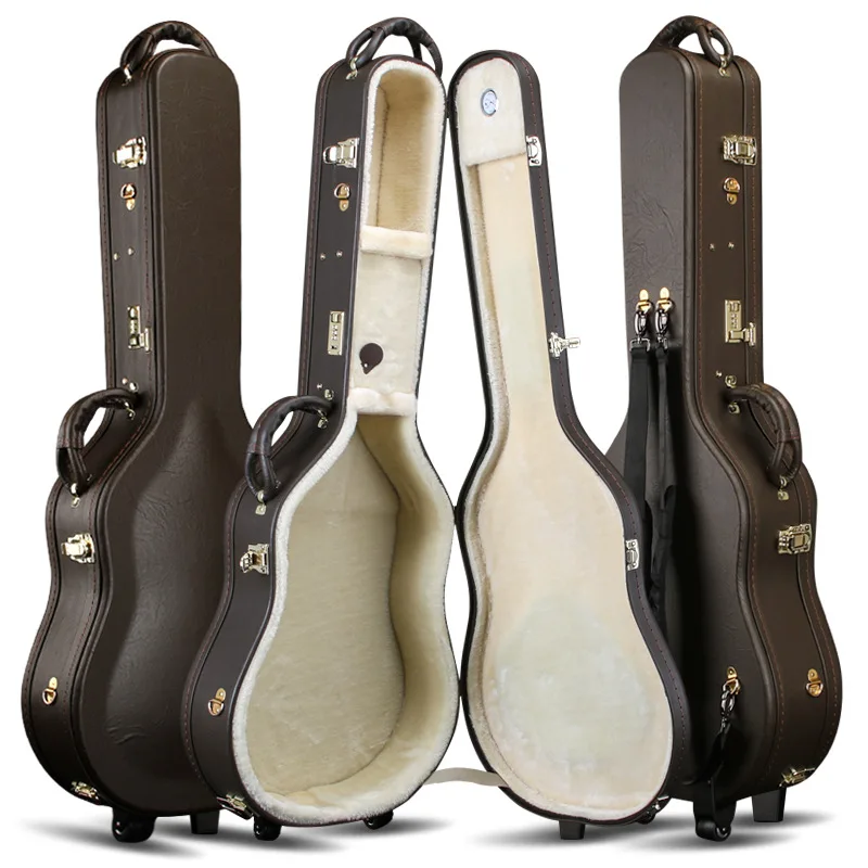 Wholesale Guitar Accessories 40/41 Inch Guitar Bag Shock-proof Compression Resistant Guitar Cases with Wheel