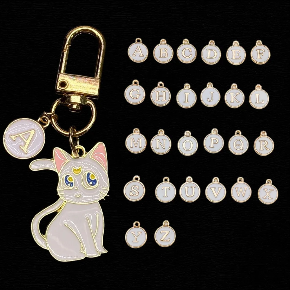 

Cute Alloy Enamel Cat Animal Keyring Lovely Decor for Women Keychain Men Car Bag Backpack Fashion Ornament Key Chain Ring Gift