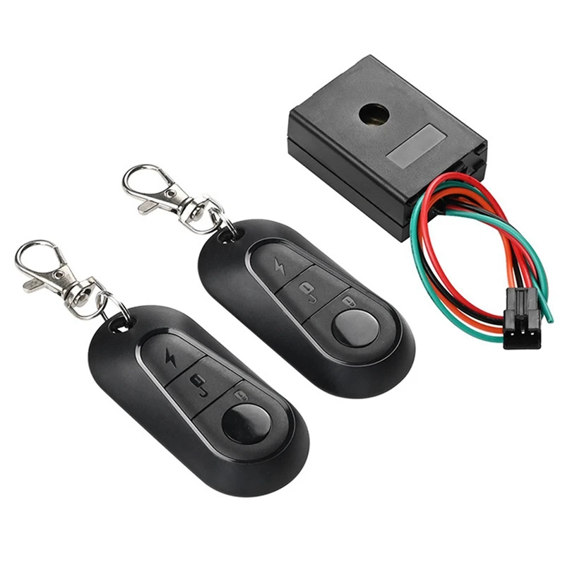 2X E-Bike Alarm System 36V 48V 60V 72V With Dual Switch For Electric Bicycle Motorcycle Scooter Brushless Controller