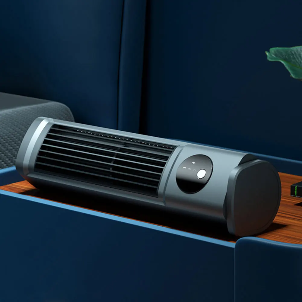 

USB Rechargeable Personal Fan Small Desk Fan 3 Speeds Tower Fan Quiet Cooling for Bedroom Home Office