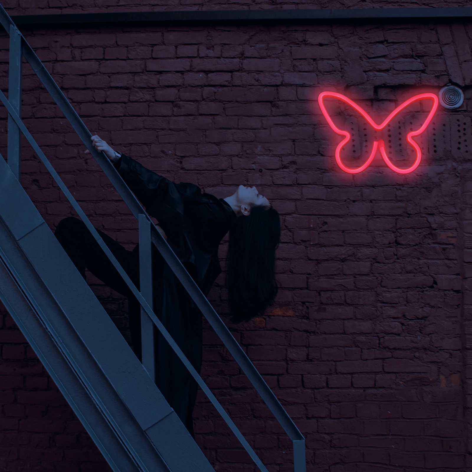 

Бабочка неоновая вывеска для декора комнаты, ночные светодиодные вывески для украшения спальни, лампа с бабочками из ПВХ