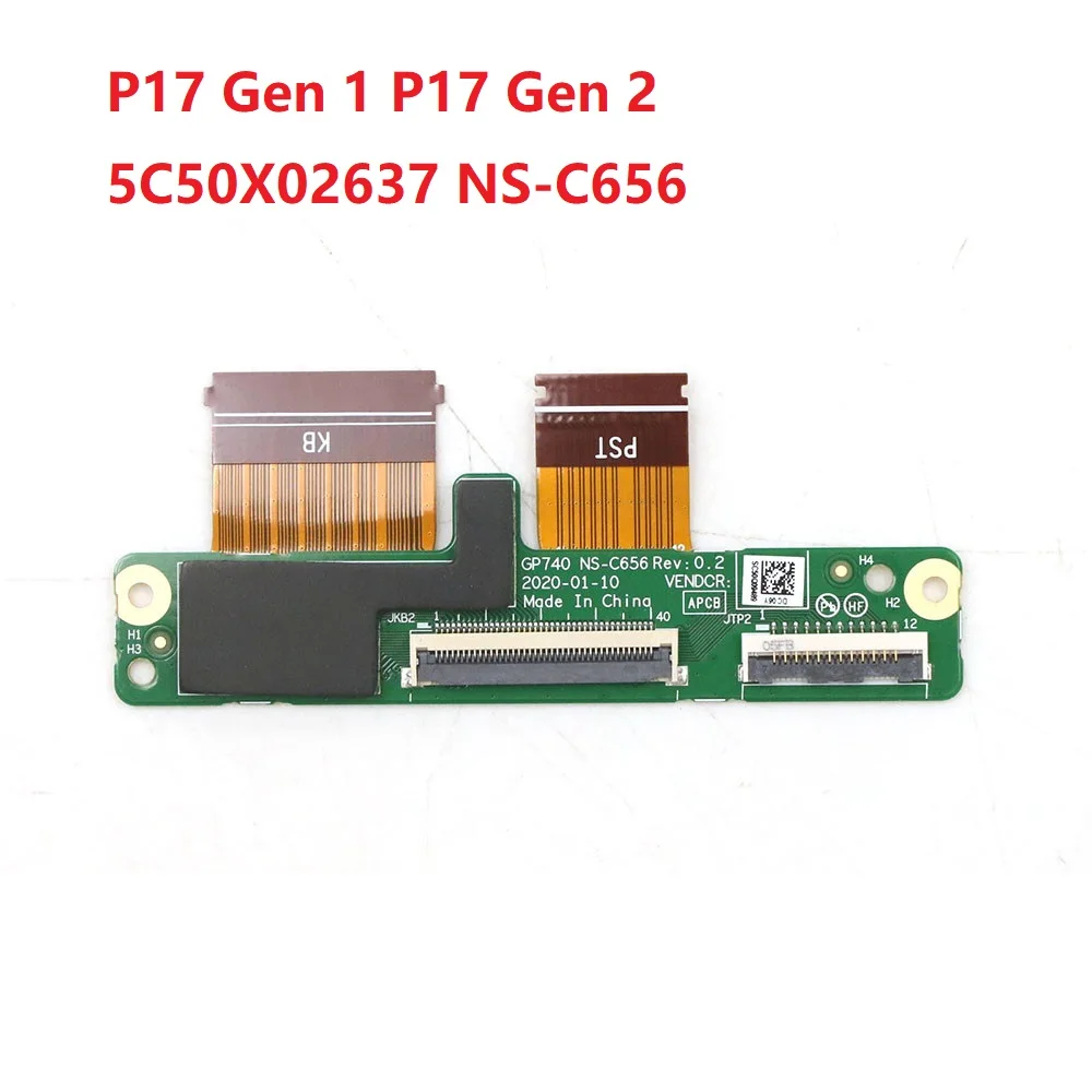 

Laptop Keyboard IO Board For Lenovo For ThinkPad P17 Gen 1 P17 Gen 2 5C50X02637 NS-C656 New
