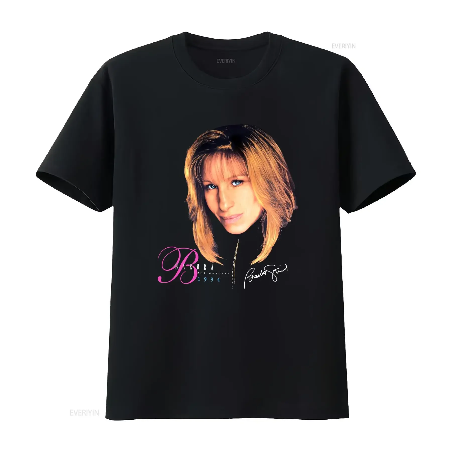 Barbra Streisand 1994 ConcerT T Shirt  Black S 234XL vintage Washed Soft Stylish Breathable Slightly Casual Comfortable homme