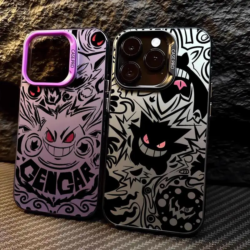 Anime Pokemons Gengar Case for Samsung A73 A72 A55 A54 A53 A35 A34 A33 A32 A30 A24 A23 A22 A14 A05 4G 5G Matte Shockproof Cover