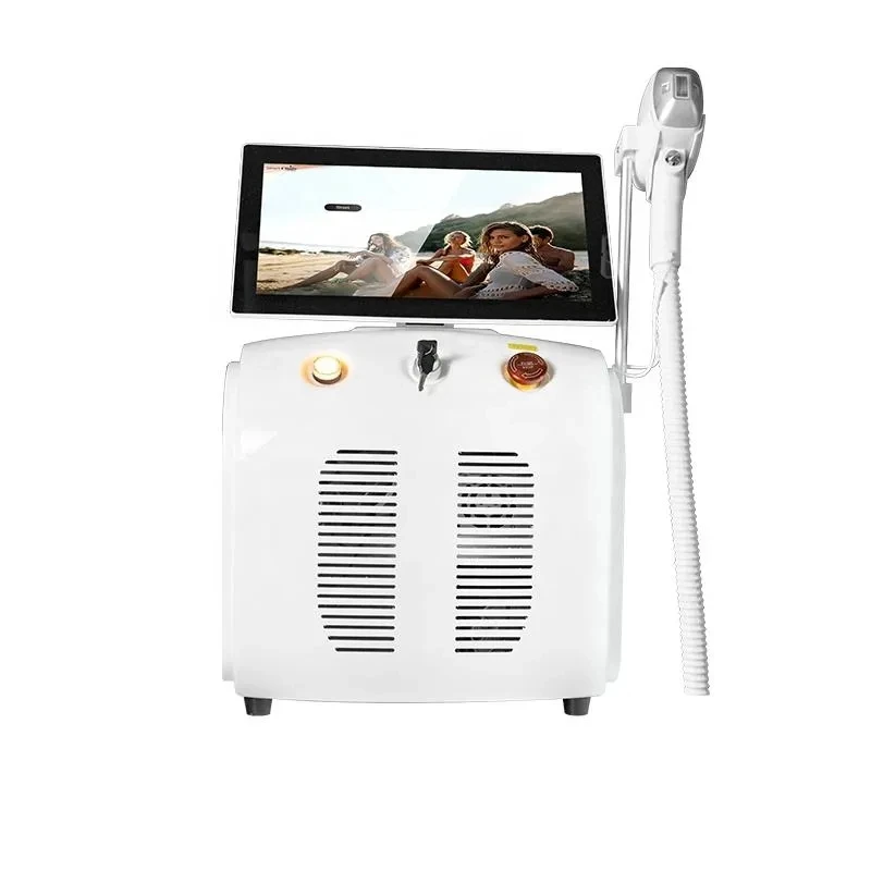 2024 Professional 3 Wavelength Diode Laser Hair Removal Machine High Power Ice Cooling Diode Laser Depilation Hair Machine