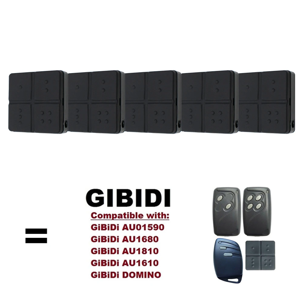 GIBIDI AU1600 Gate Control For AU1810 AU1610 AU01590 DOMINO AU1680 WOOD Garage Door Remote Control 433MHz