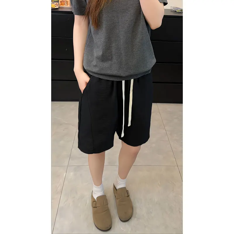 Large Size Men's Fashion Shorts New Brand Casual Waffle Luxury Loose Trunks Multi Colors Male Knee Streetwear Bermuda Shorts