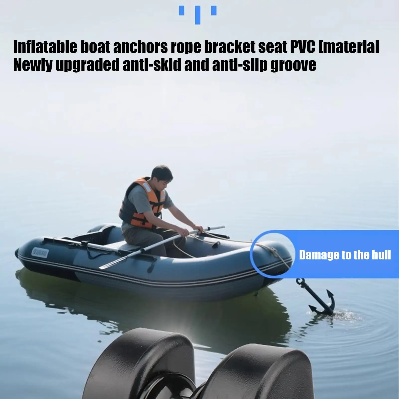 

Inflatable Boat Anchoring Patch Inflatable Dinghies Anchoring Holder Attachment Thickened Dinghy Bracket Secure Kayaking Bracket