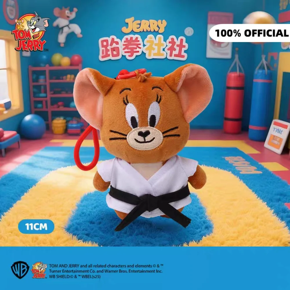 Echte Anime Tom en Jerry pluche pop cartoon sportserie poppen sleutelhanger Kawaii rugzak decoratieve knuffels cadeaus voor meisjes