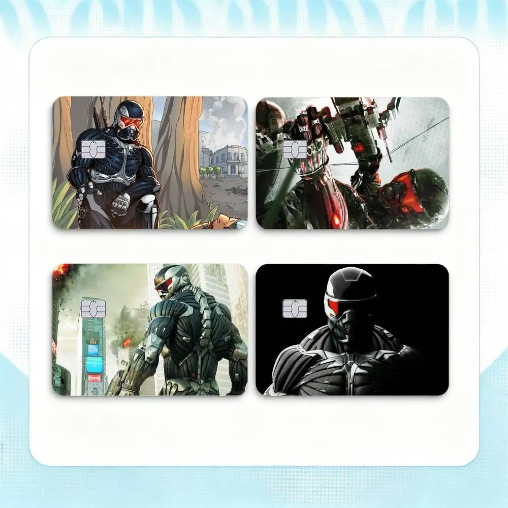 Game C-Crysis 2 Remastered  Credit Card HD Stickers Small Chip Waterproof Sticker Game Card Decal Gift