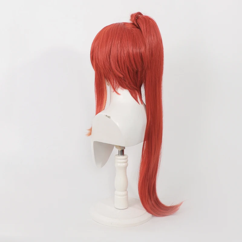 Jeu Nikke Rapi Cosplay perruque bordeaux mixte Orange résistant à la chaleur cheveux synthétiques Halloween carnaval accessoires de fête pour femmes hommes