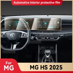 For MG HS 2025 Car Interior Center Console Screen Protective Transparent TPU Film Anti-scratch Repair Accessories