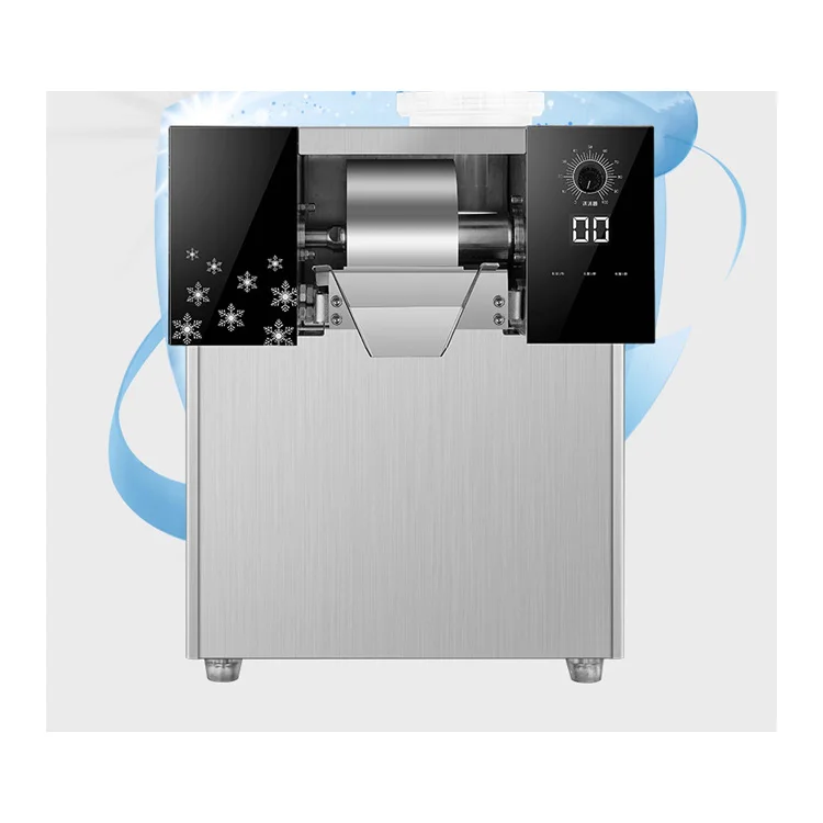 Automatic Chocolate Milk Snow Ice Machine Easy Operation Commercial Stainless Steel Snowflake Ice Making Machine For Restaurant