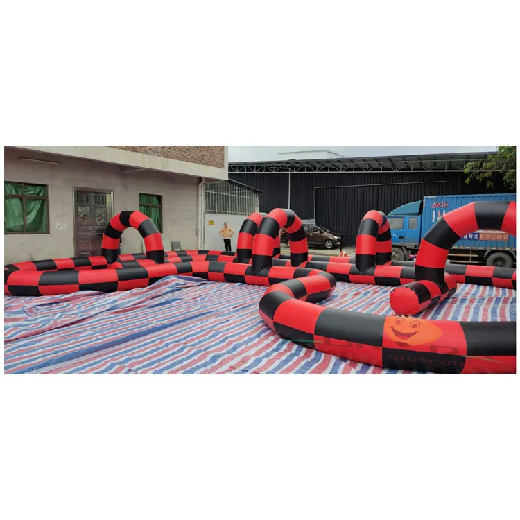 ساحة سيارة ممتصة للصدمات كبيرة قابلة للنفخ خارجية مخصصة للبالغين، سيارات ممتصة للصدمات تجارية بيضاء قابلة للنفخ، منطقة ميدانية، سعر المصنع #5