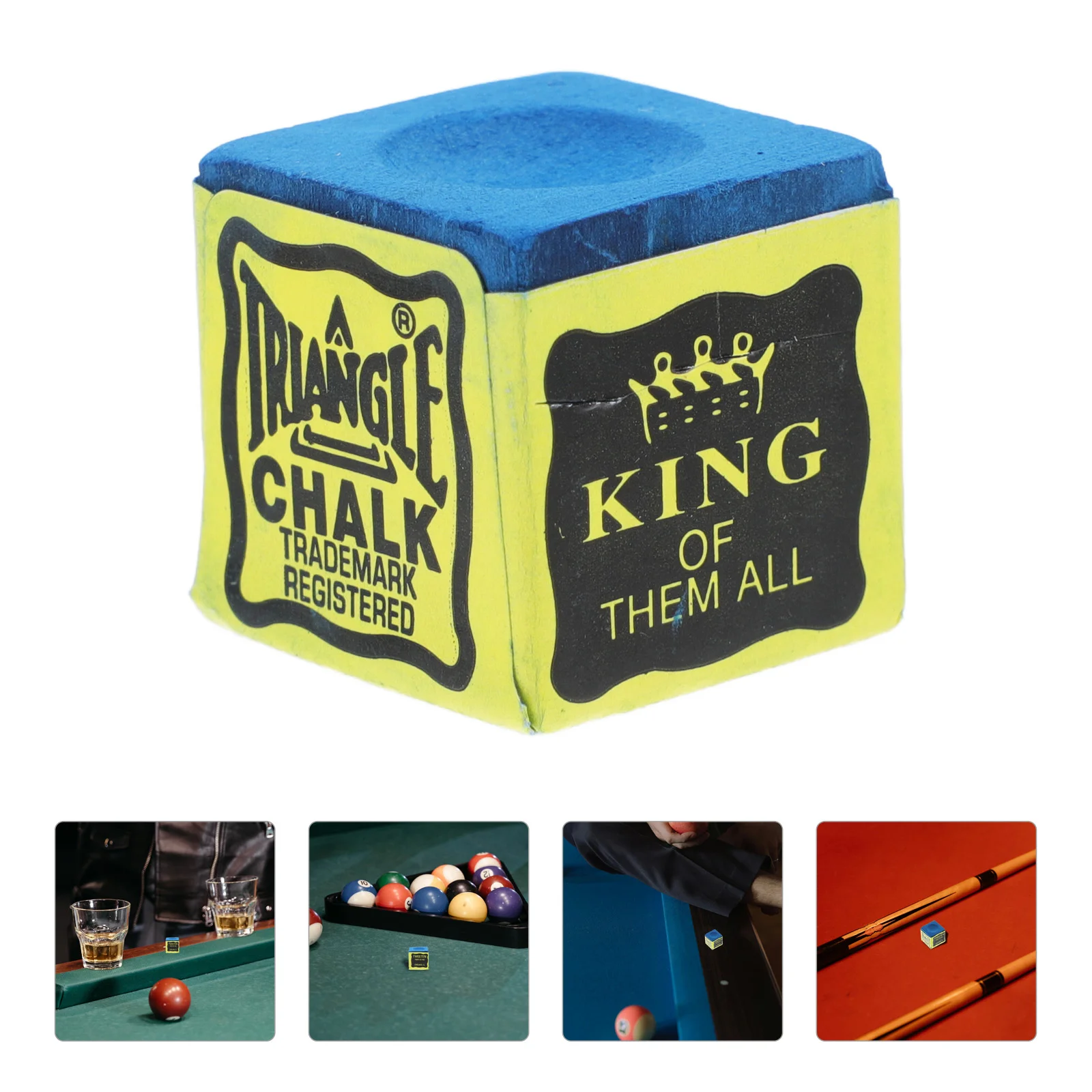 

1Pc Pool Cue Chalk Table Billiards Chalk Portable Billiard Chalk Billiard Accessories Blue Table Billiard Chalk