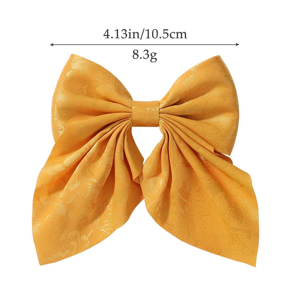 Pince à cheveux élégante en satin avec grand nœud pour femmes et filles, barrettes papillon, pince à bec de canard, style collège Lolita, accessoires pour cheveux pour enfants, nouveau