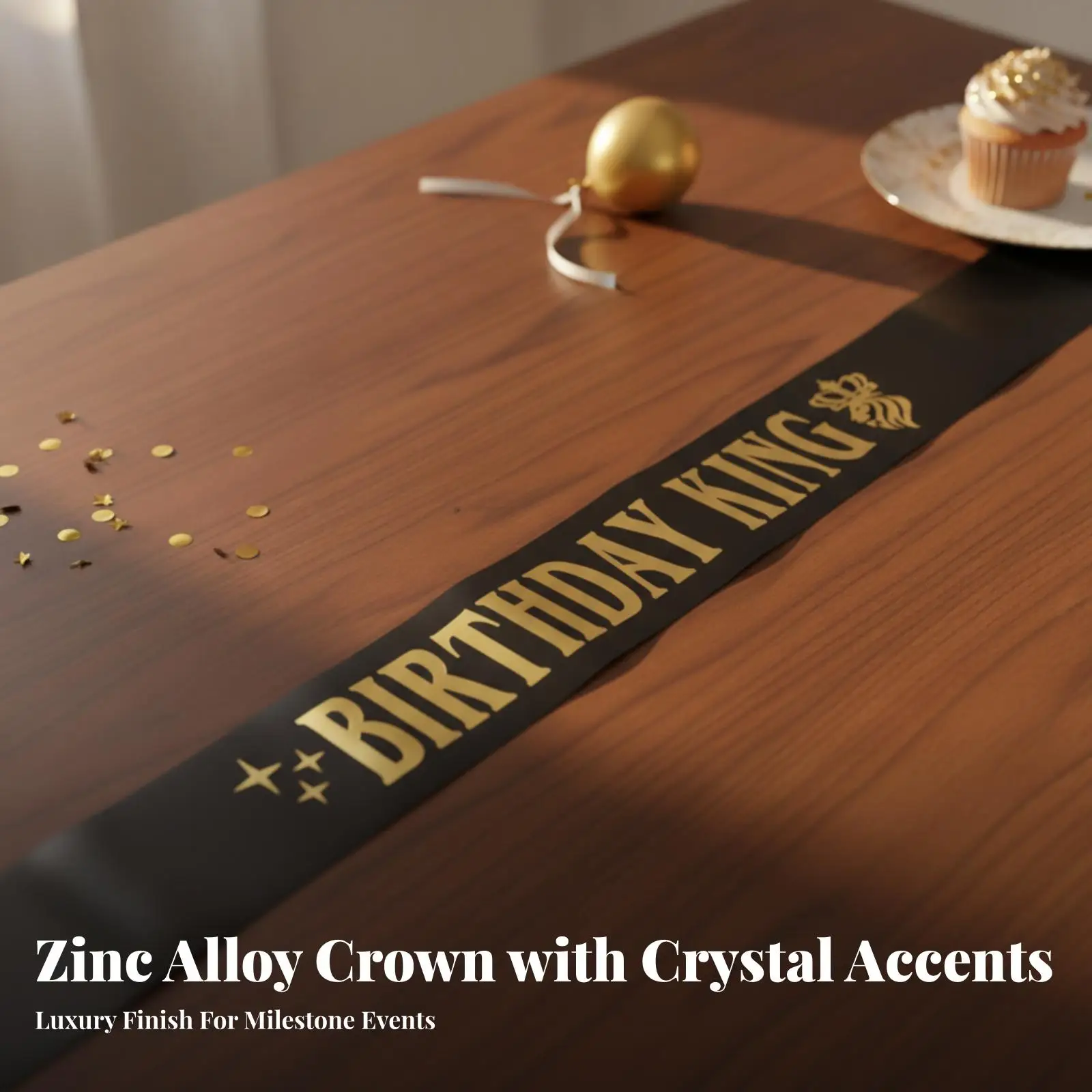2xEye-Catching Birthday Sash | Pointed Ends, Ceremonial Sash, picture-ready, Men