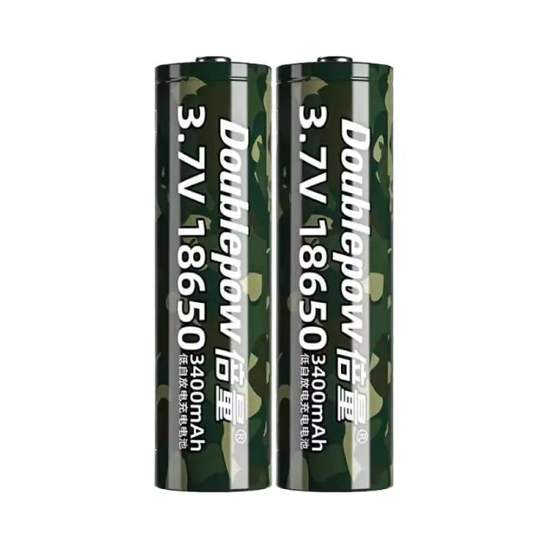 Batería recargable de iones de litio, 100%, 18650, 3,7 v, 3400mAh, para herramientas eléctricas de linterna, 2 unidades por lote