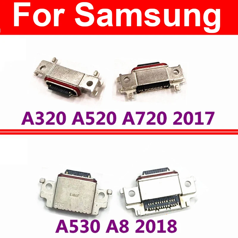 USB Charging Port For Samsung A3 A320 A5 A520 A7 A720 A8 Plus A530 A730 2017 2018 Micro USB Charger Dock Connector Universal