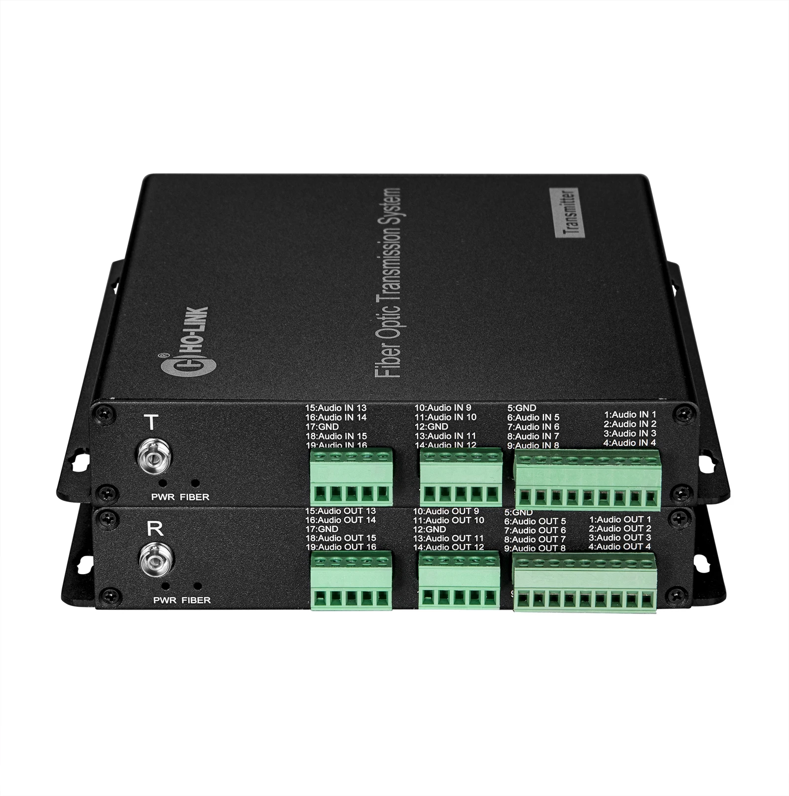 Ho-link HL-16TA Audio Fiber Media Converter Multi-functional Single-mode SC UPC Simplex RJ45 FTTH Fiber Optic Transceiver