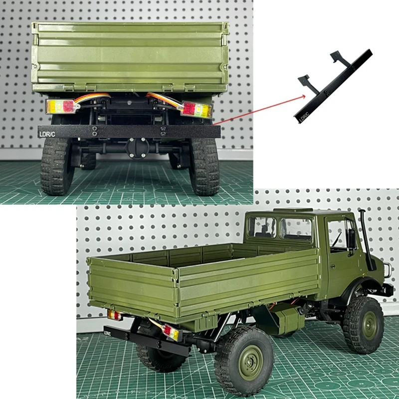 LD-P06 Metal Front And Rear Bumper For LDRC LD-P06 LD P06 Unimog 1/12 RC Truck Car Upgrades Parts Accessories