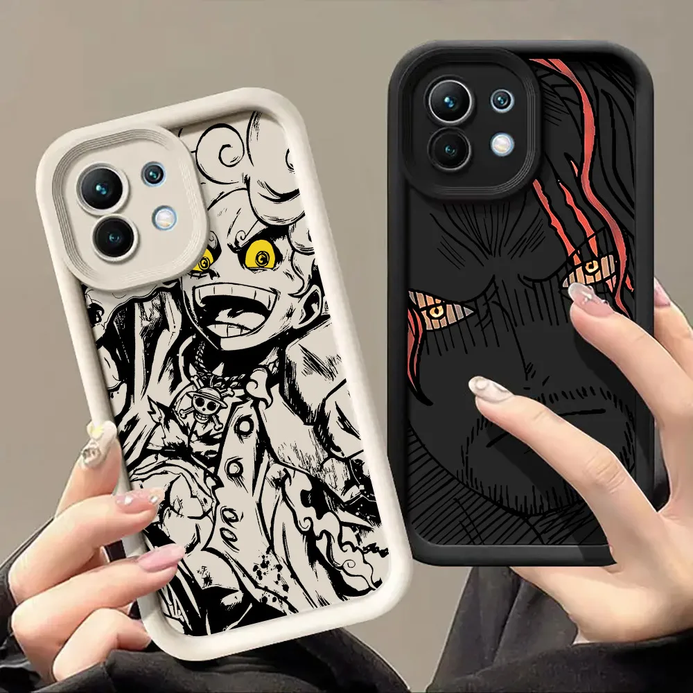 Ones Anime P-Piece Law Shanks Phone Case For Xiaomi 14T 14 13T Pro 12 13 11 Lite POCO F3 F5 X3 X5 X6 M5s M6 Pro Shockproof Cover