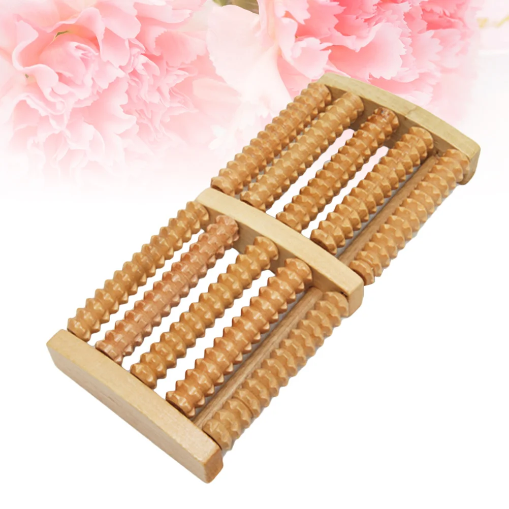 

Wooden Roller Massager For Muscle Tension Relief Foot Arch Heel Massage Durable Eco-Friendly Promotes Blood Circulation Refresh