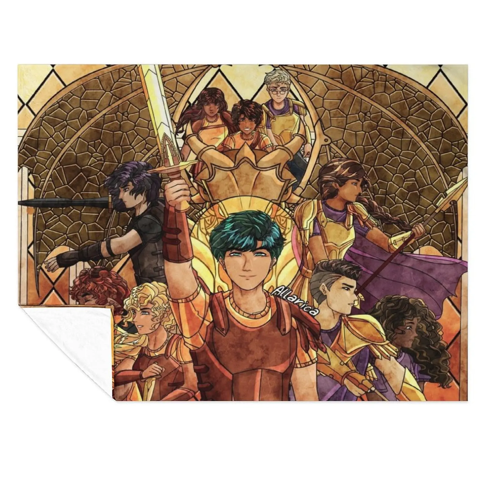 

Percy Jackson Stained Glass Throw Blanket Single Luxury Designer Extra Large Throw Sleeping Bag Blankets