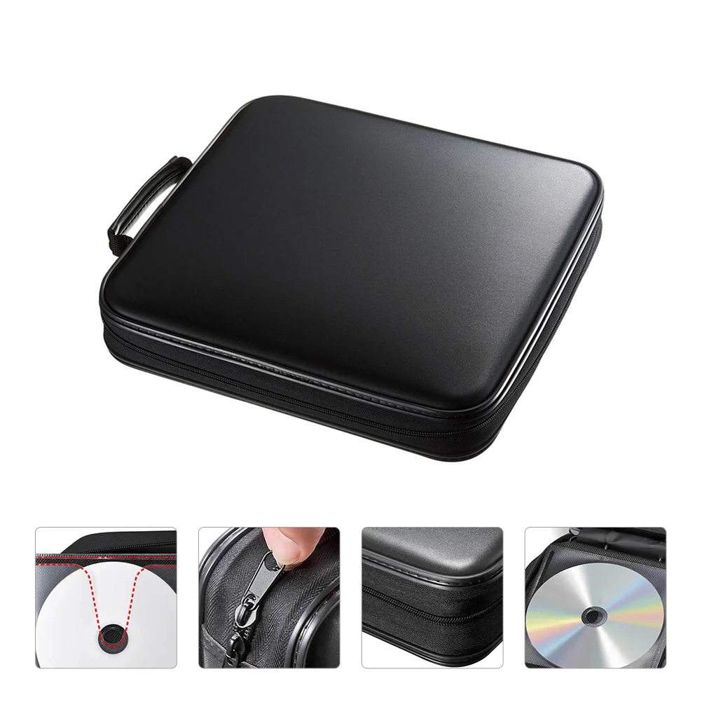 160 Capacity CD Case Movie CD Storage Pouch Portable DVD Organizer for Car